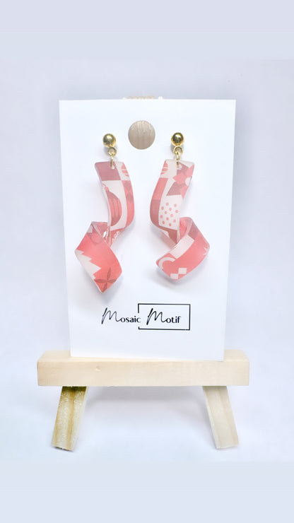 Spiral dangle earrings (Winter vibe)