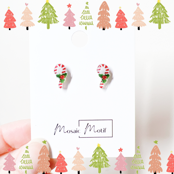 Xmas stud - Candy Cane