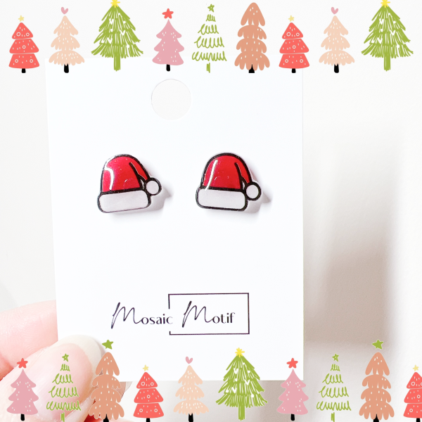 Xmas stud - Xmas hat
