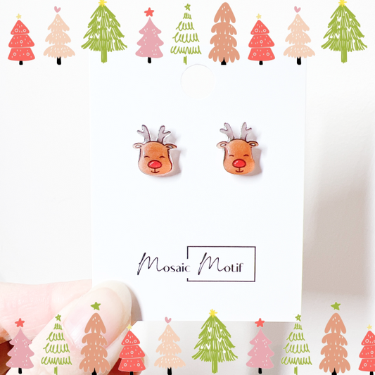 Xmas stud - Deer head