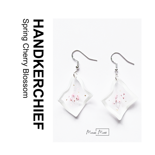 (💠Made to order) Handkerchief earrings - Elegant Translucent Style