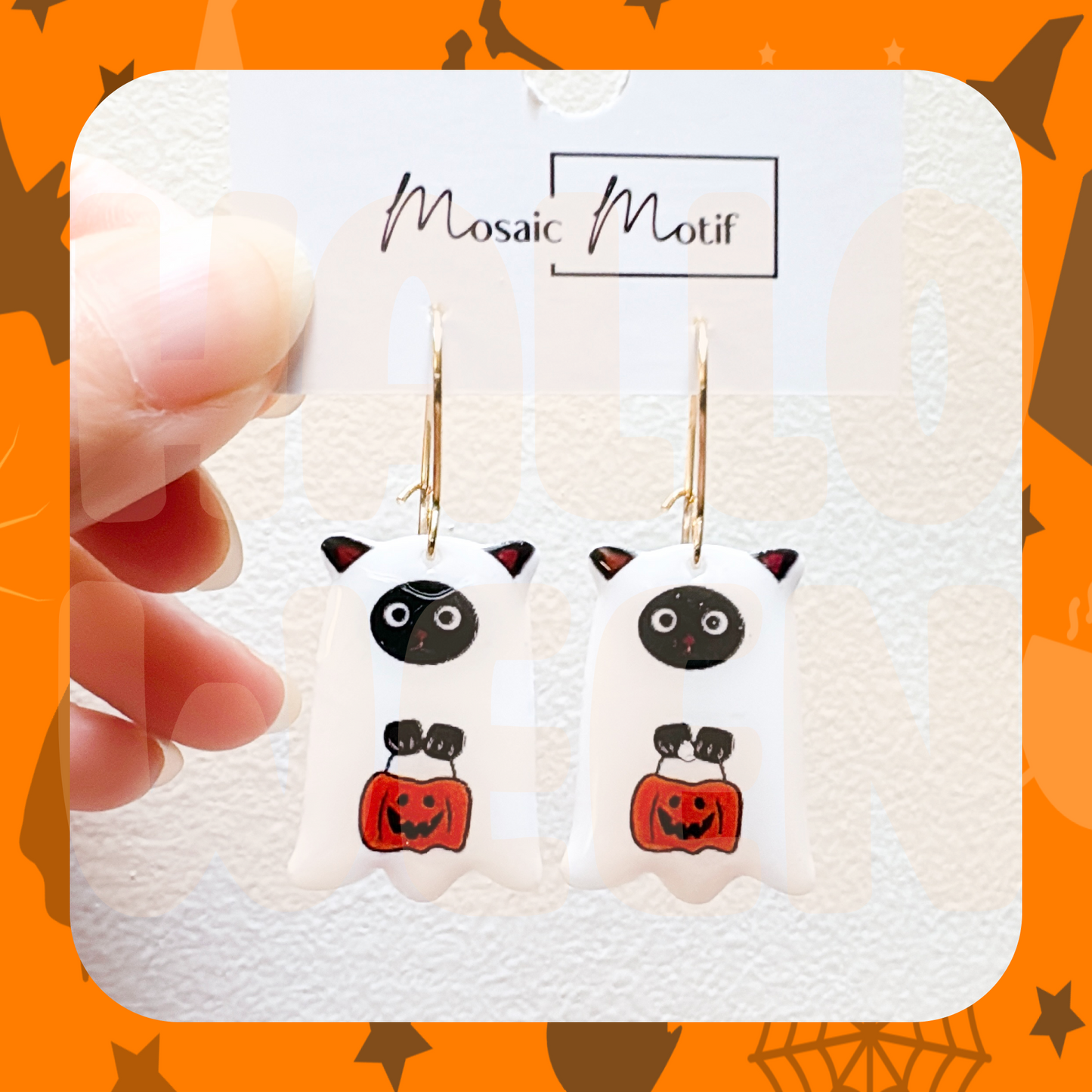 (🎃) Halloween cat hoop (Black cat boo)