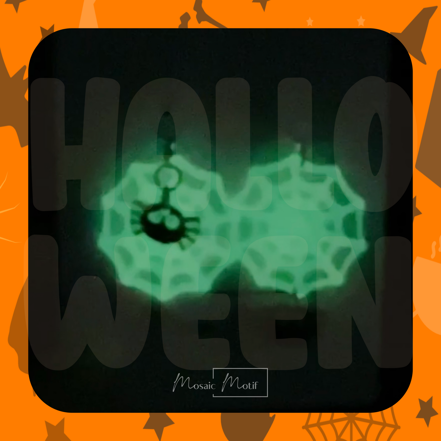 (🎃) Halloween glow in the dark spider