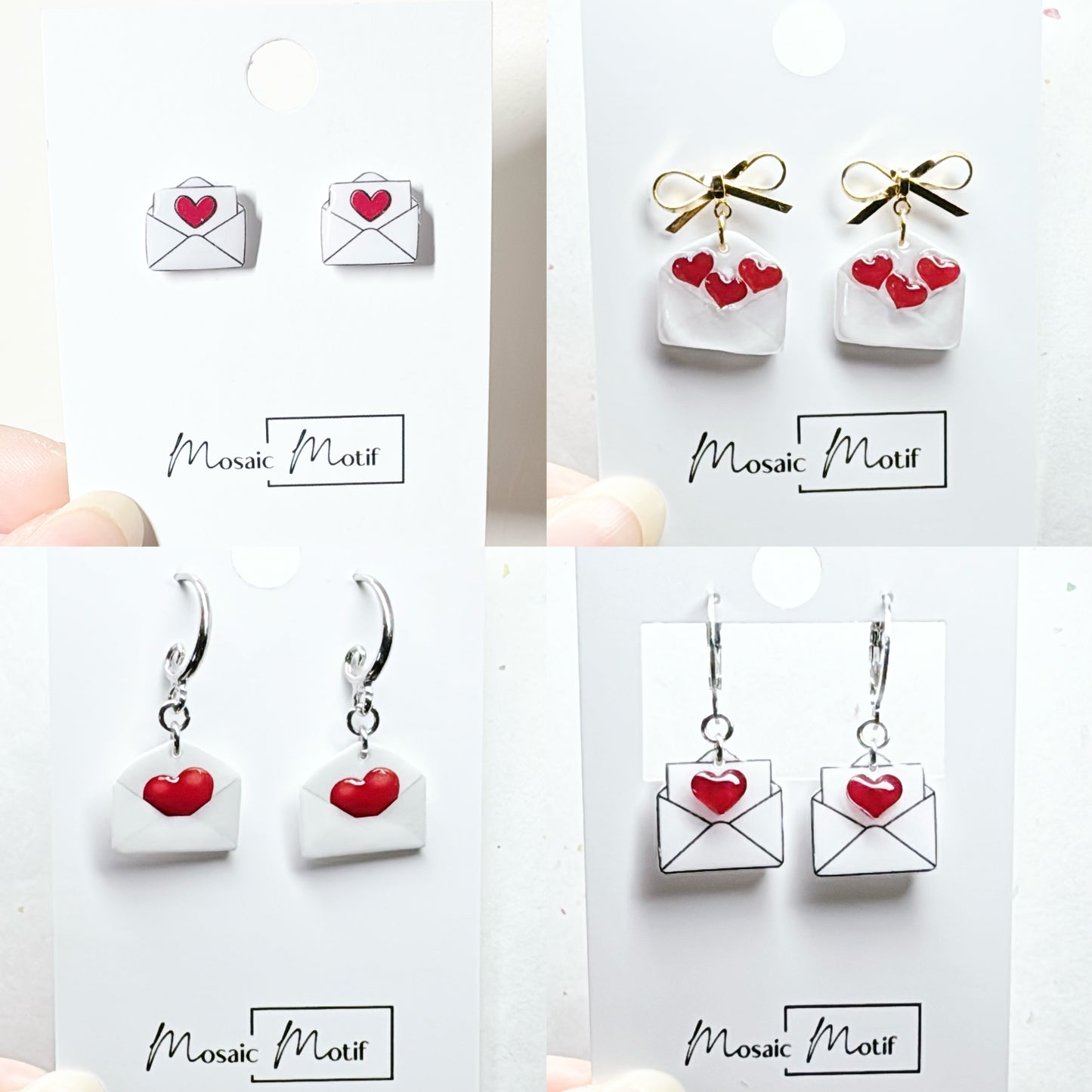 Valentine - Lovemail dangle earrings (multiple styles)