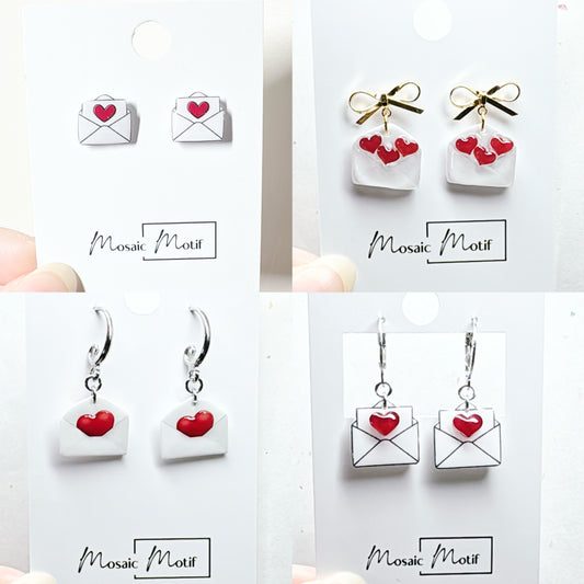 Valentine - Lovemail dangle earrings (multiple styles)