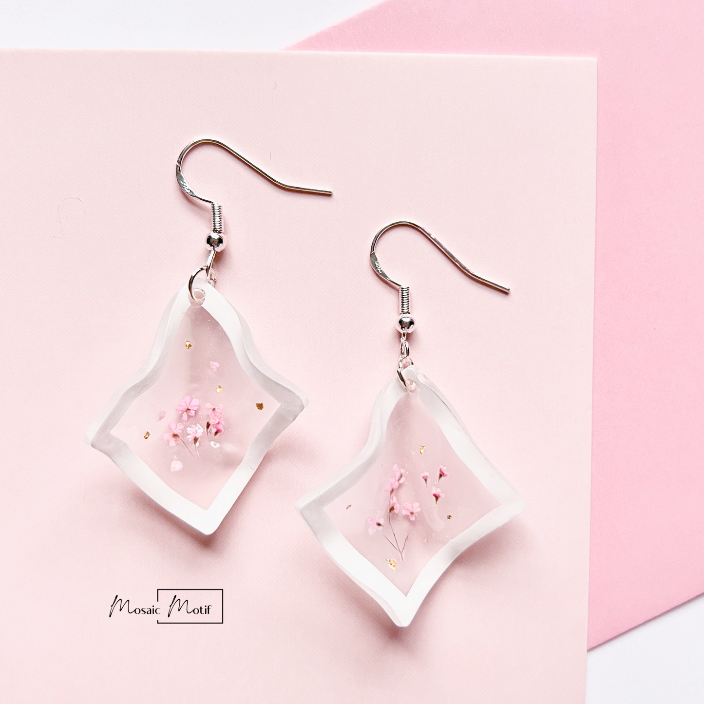 (💠Made to order) Handkerchief earrings - Elegant Translucent Style