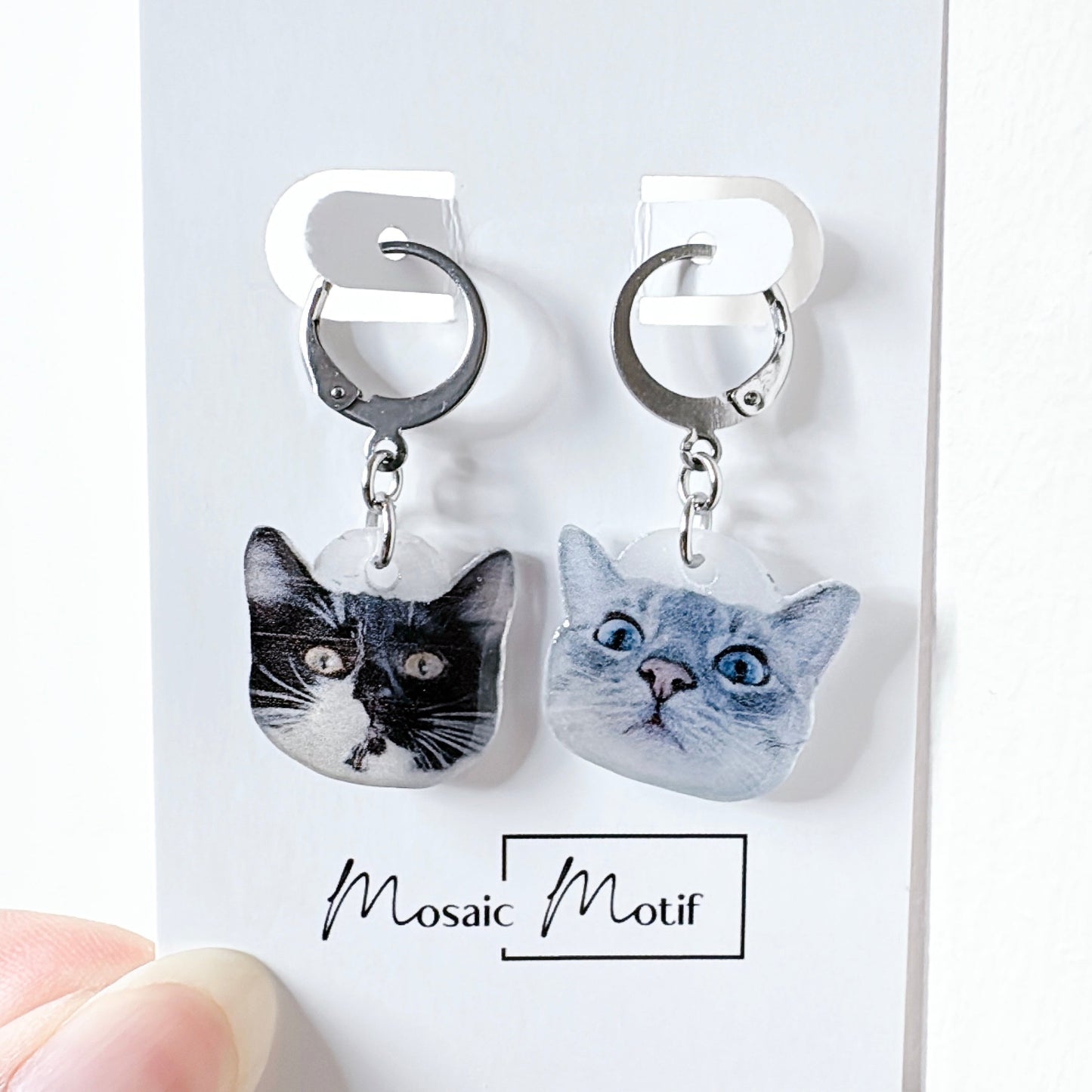 (🐾) Custom Pet Portrait - Earrings