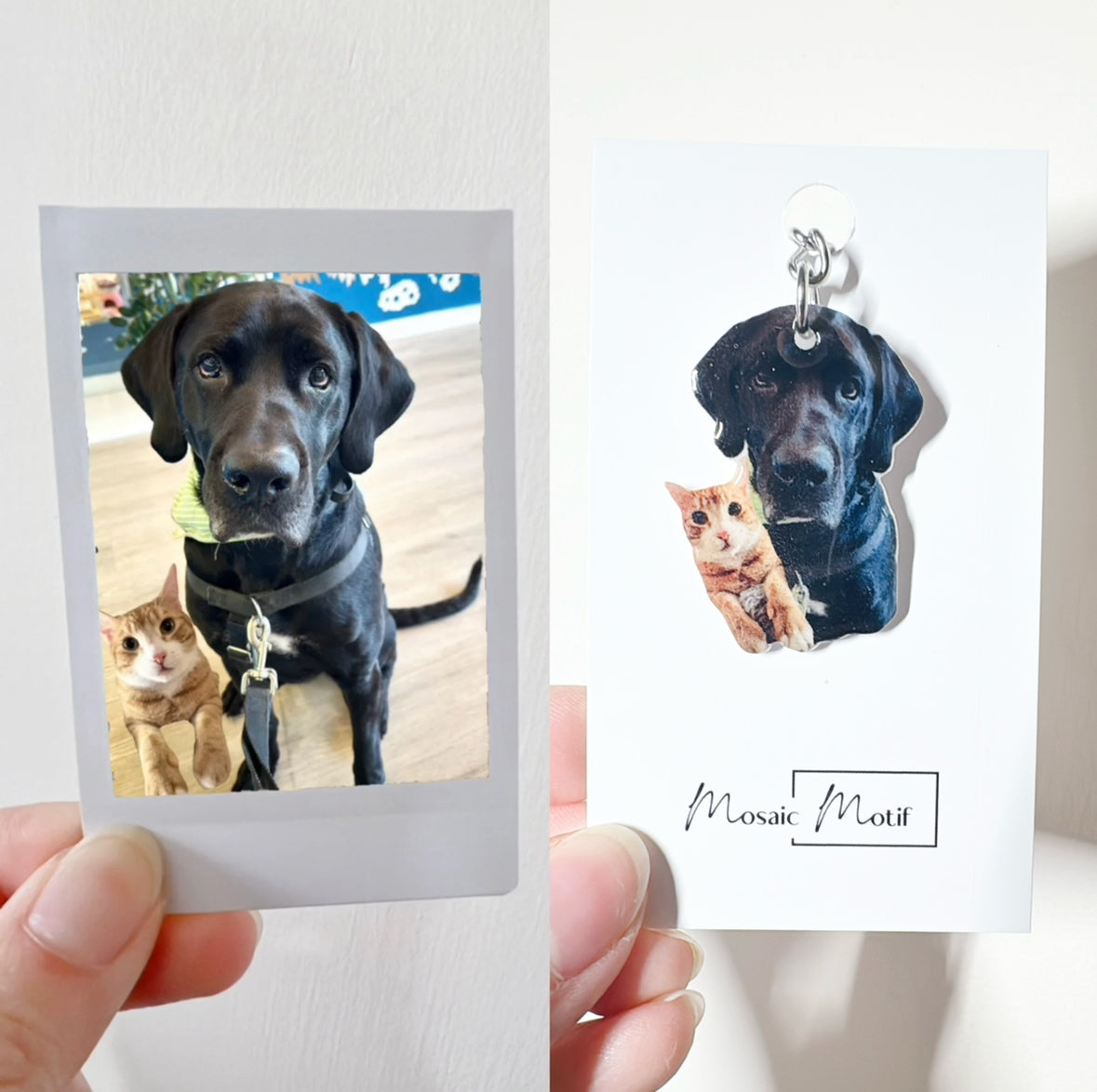 (🐾) Custom Pet Portrait - Keychain