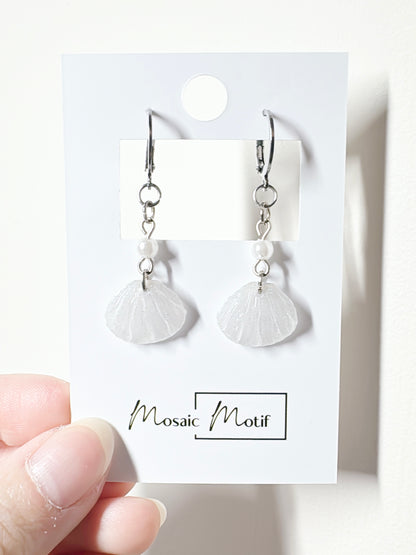 Pearl shell earrings (multiple styles)