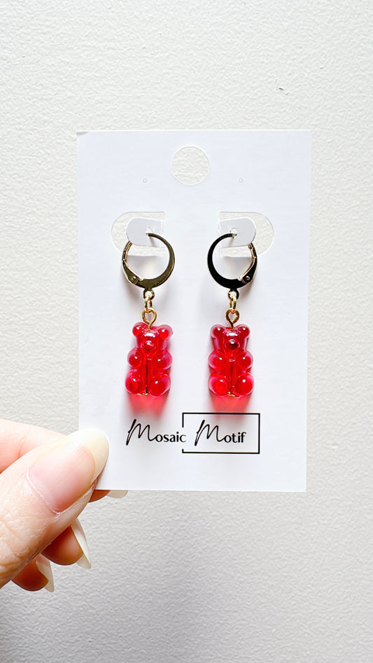 Gummy Bear dangle earrings (multiple designs)
