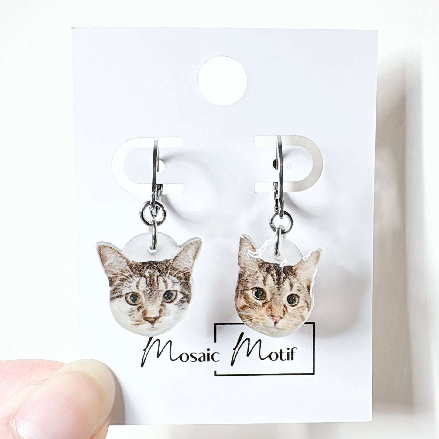 (🐾) Custom Pet Portrait - Earrings