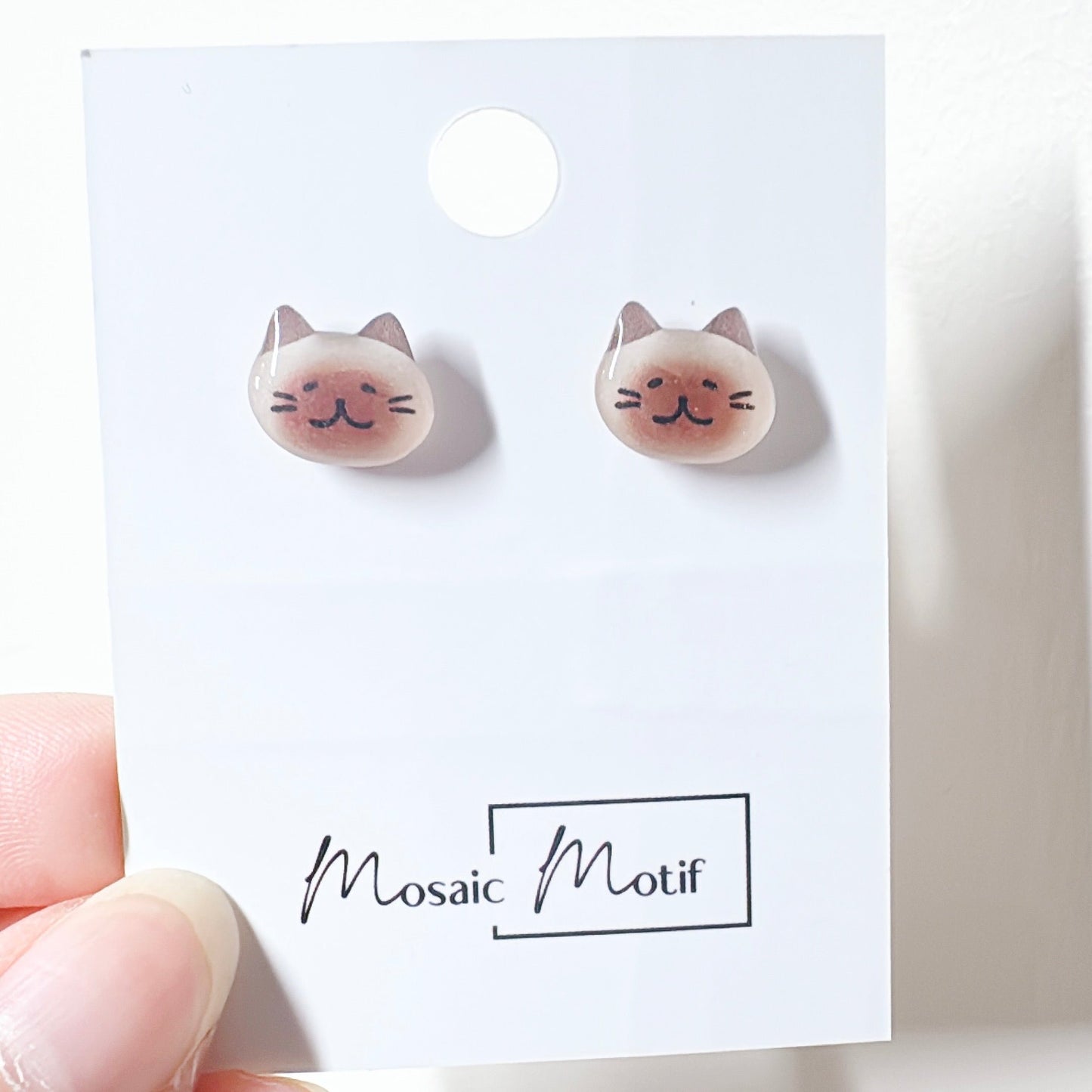 (🐾) Earrings stud - Cat earrings (multiple colour)