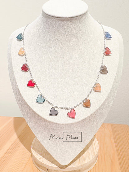 (💕) Taylor Swift - Swifties 12 hearts necklace (18” inch)