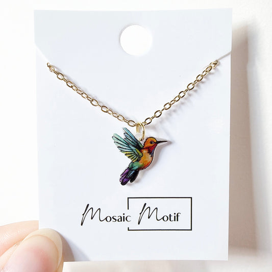 Hummingbird earrings Necklace
