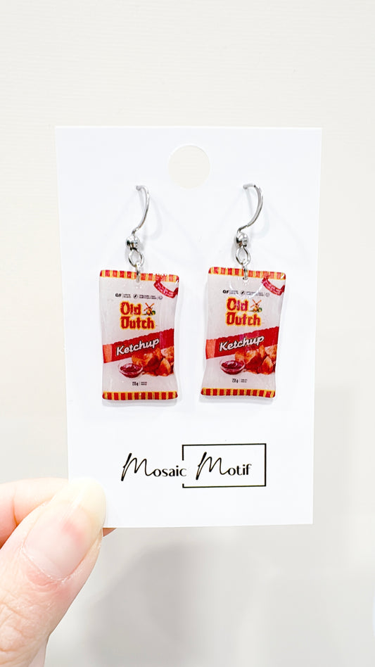 Snacks dangle earrings (multiple designs)