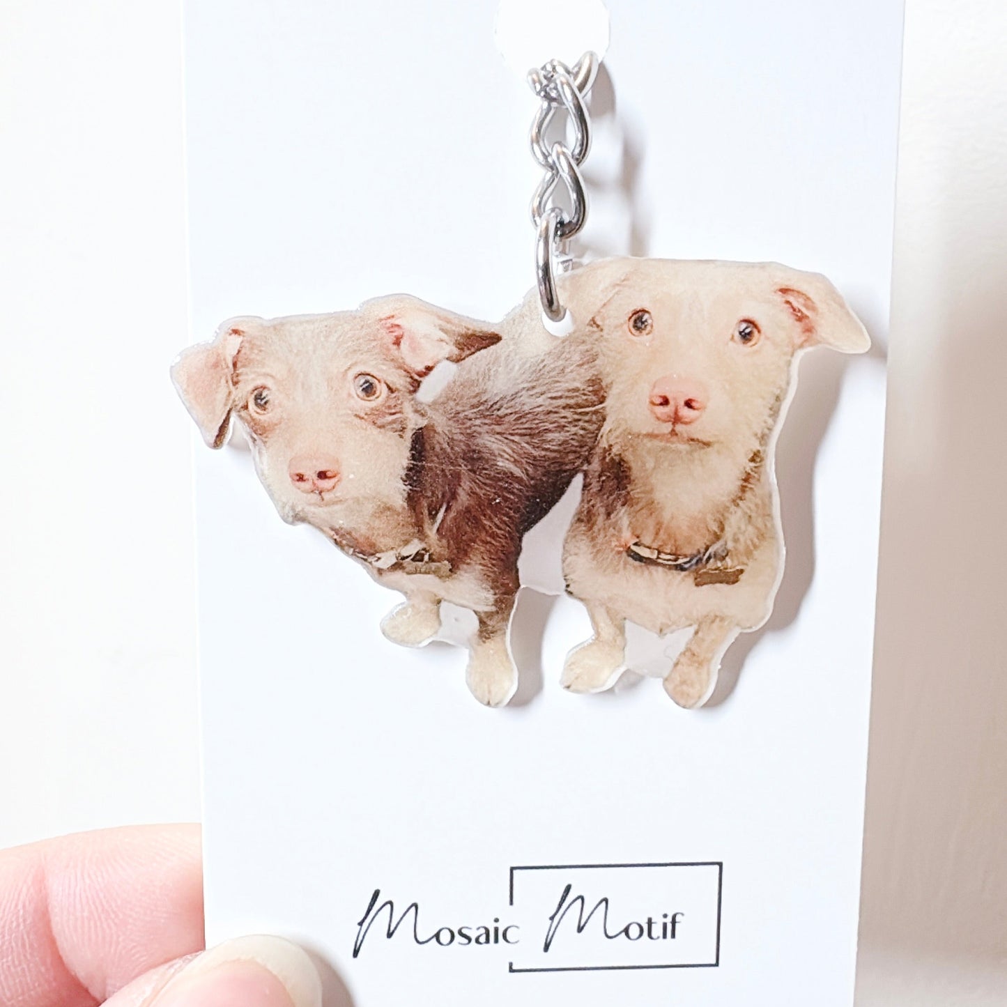 (🐾) Custom Pet Portrait - Keychain