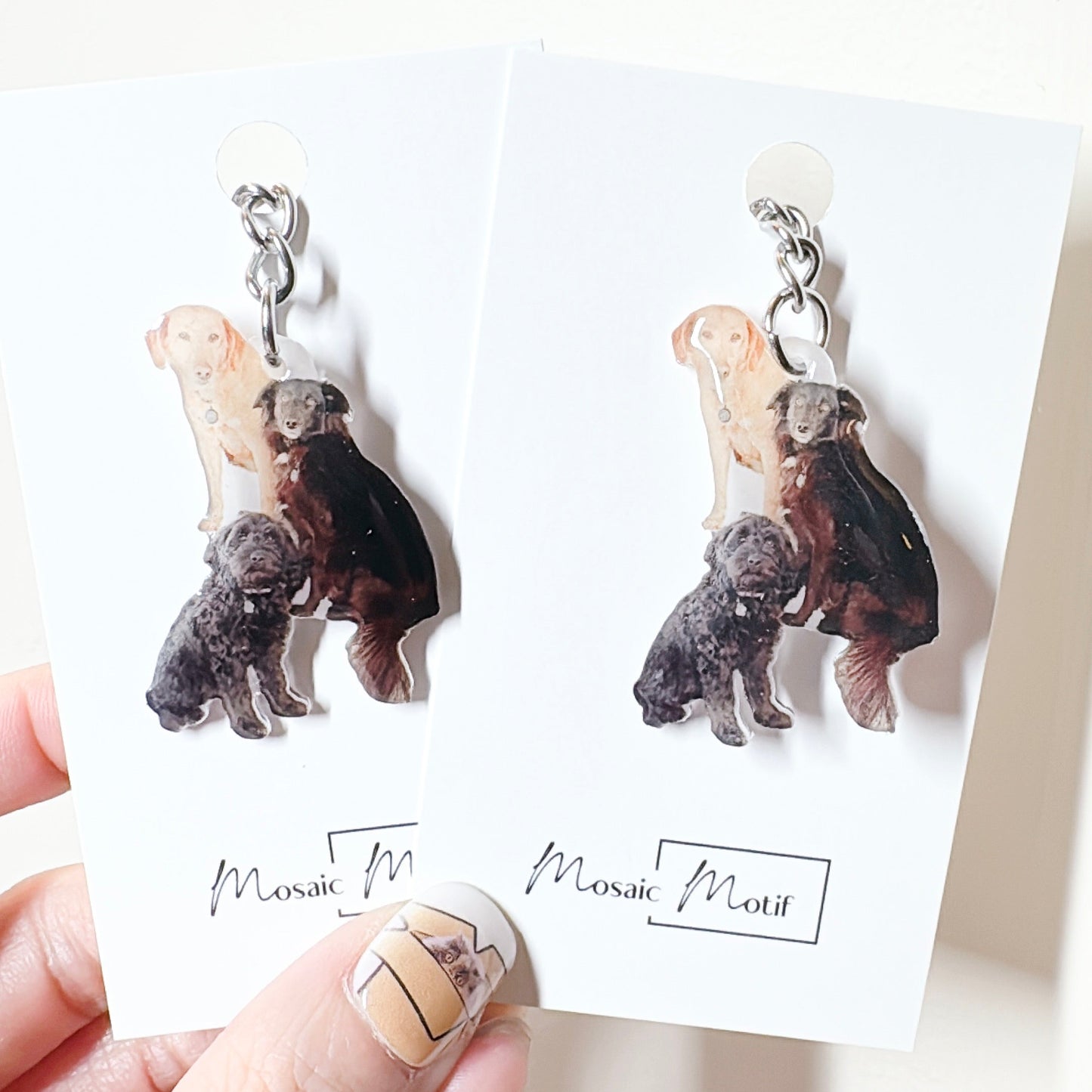 (🐾) Custom Pet Portrait - Keychain