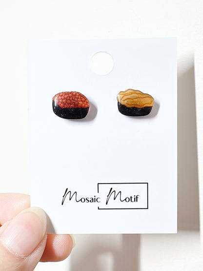 Sushi earrings stud earrings