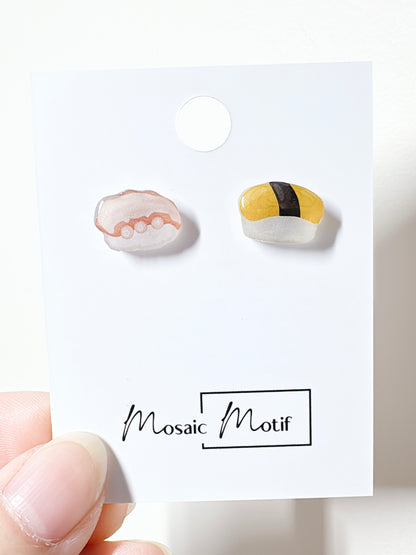Sushi earrings stud earrings