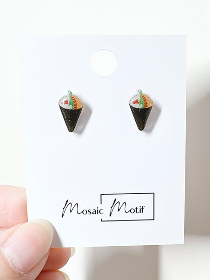 Sushi earrings stud earrings
