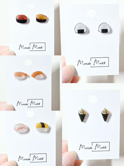 Sushi earrings stud earrings