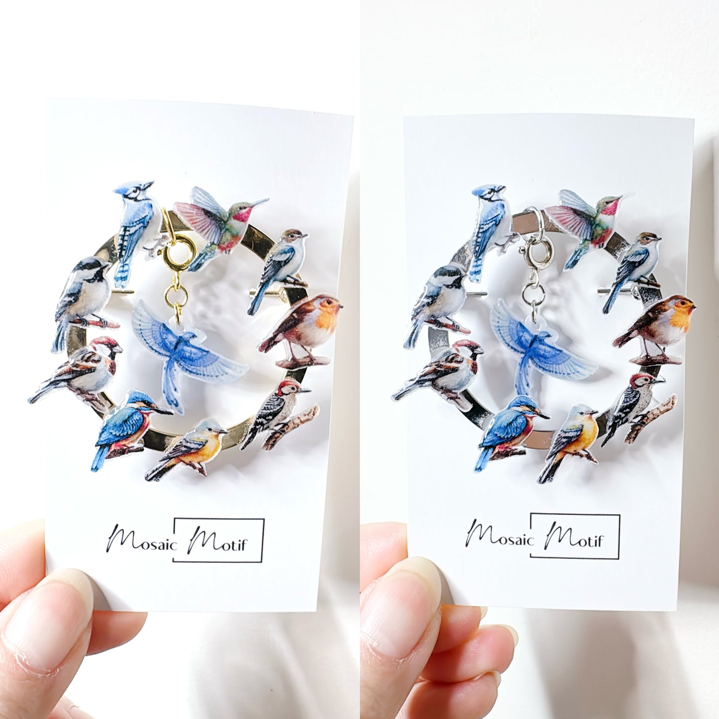 Bird Brooch (two styles)