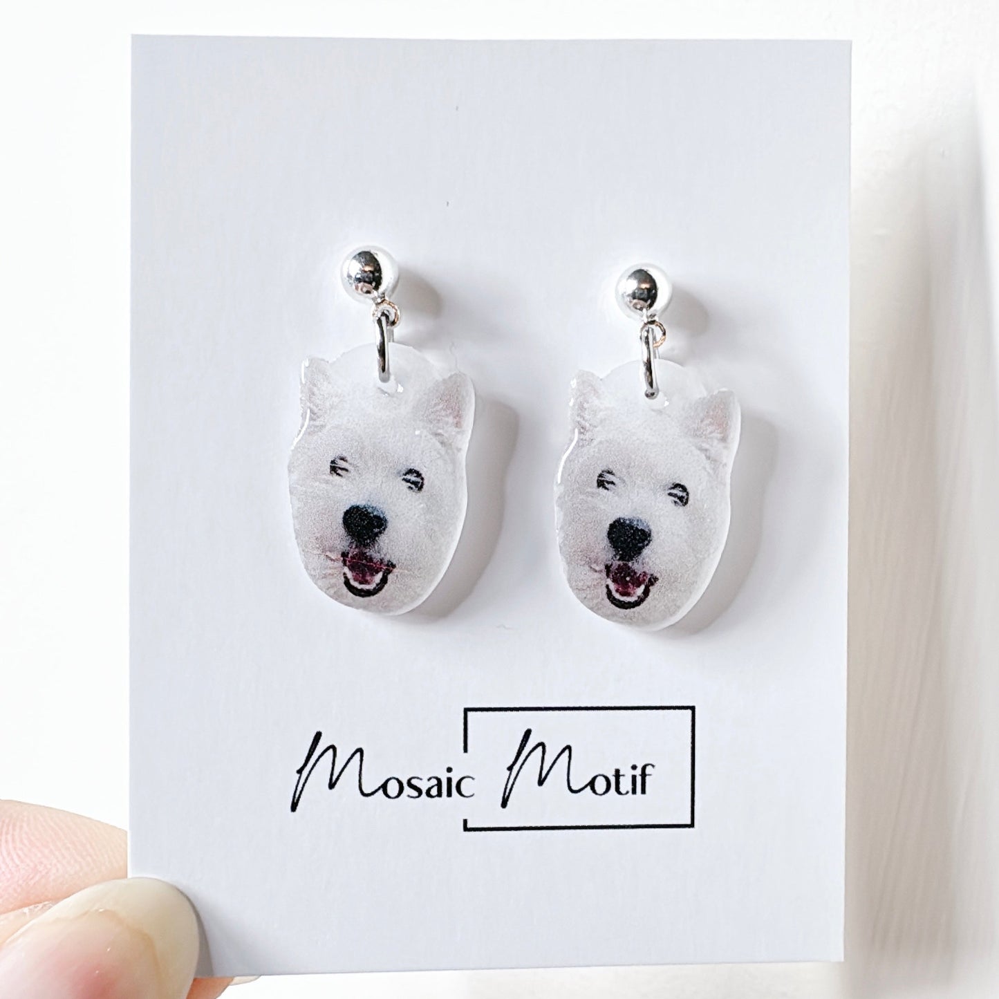 (🐾) Custom Pet Portrait - Earrings