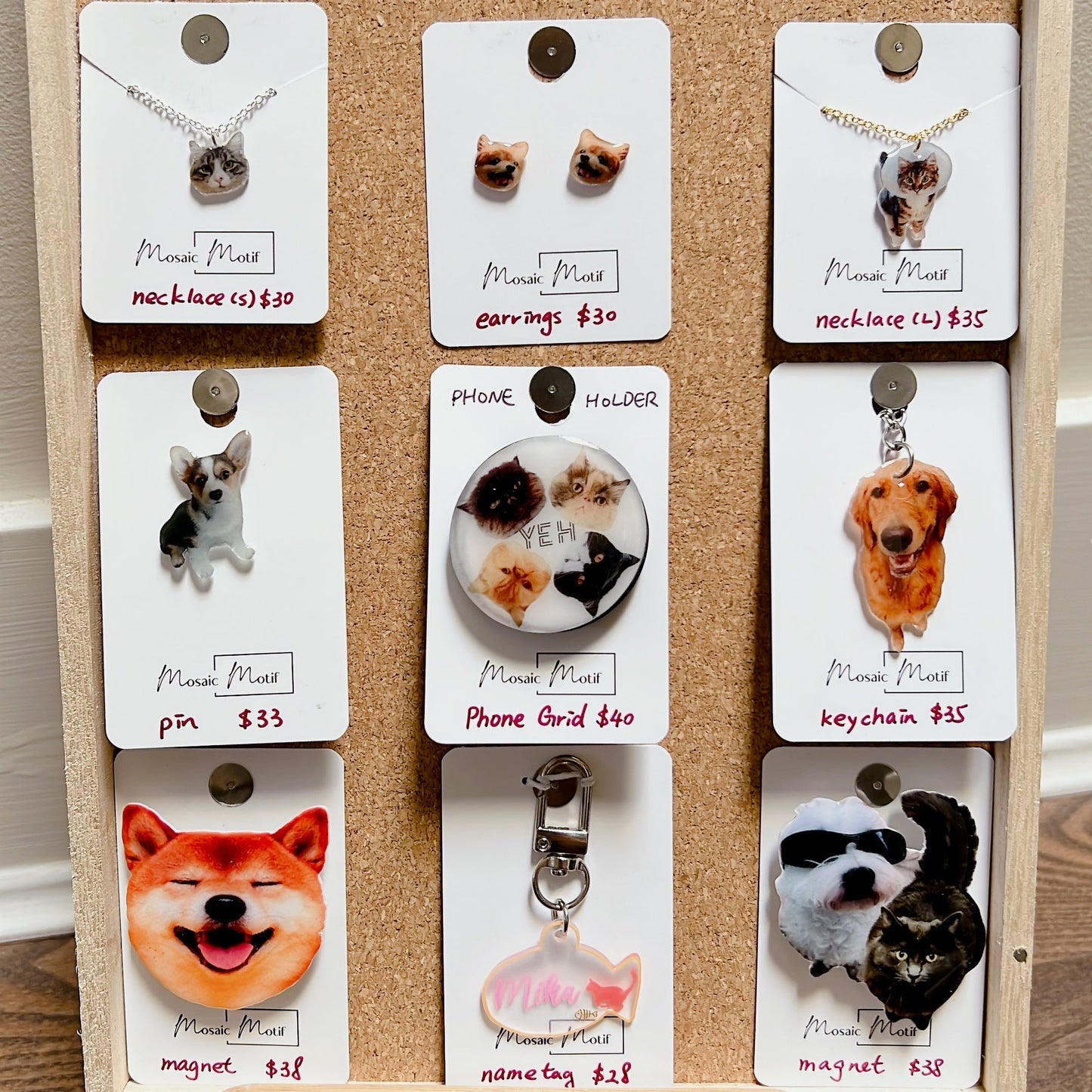 (🐾) Custom Pet Portrait - Earrings