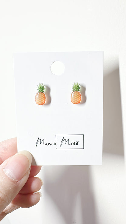 Fruit stud earrings (multiple styles)