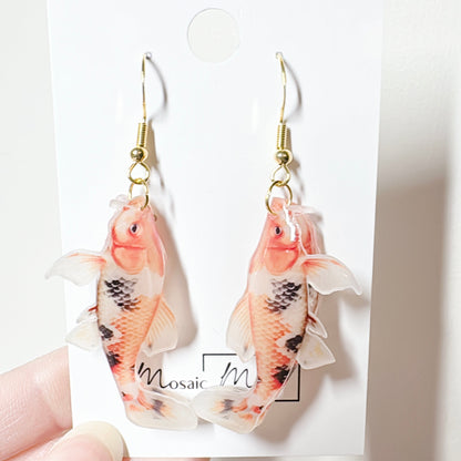 CNY - Koi 3D dangle earrings