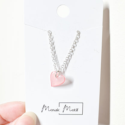 Heart necklace (multiple colours)
