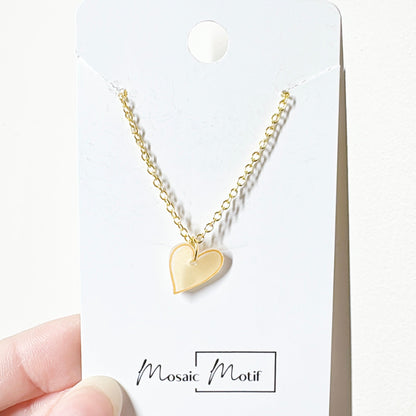 Heart necklace (multiple colours)
