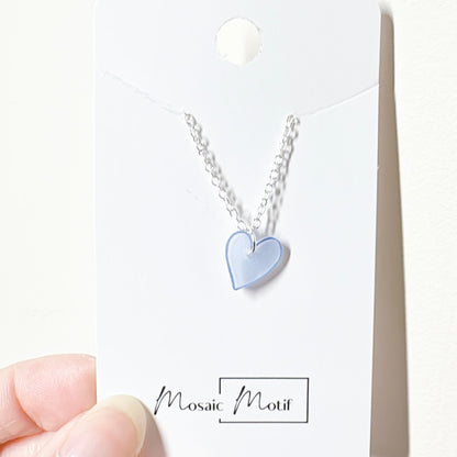 Heart necklace (multiple colours)