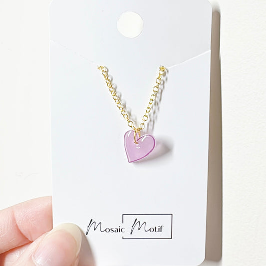 Valentine - Heart necklace (multiple colours)