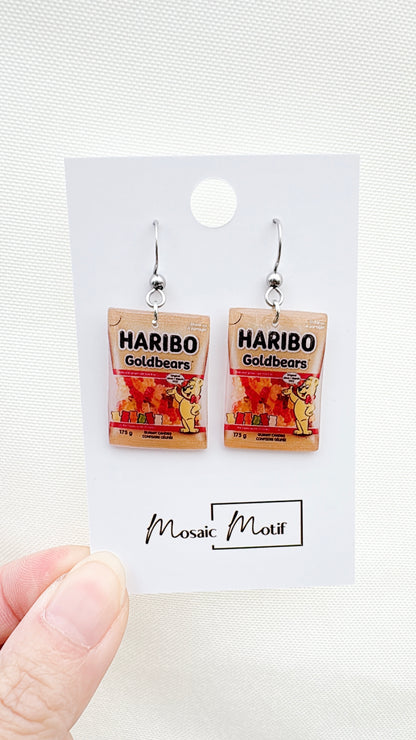 Snacks dangle earrings (multiple designs)