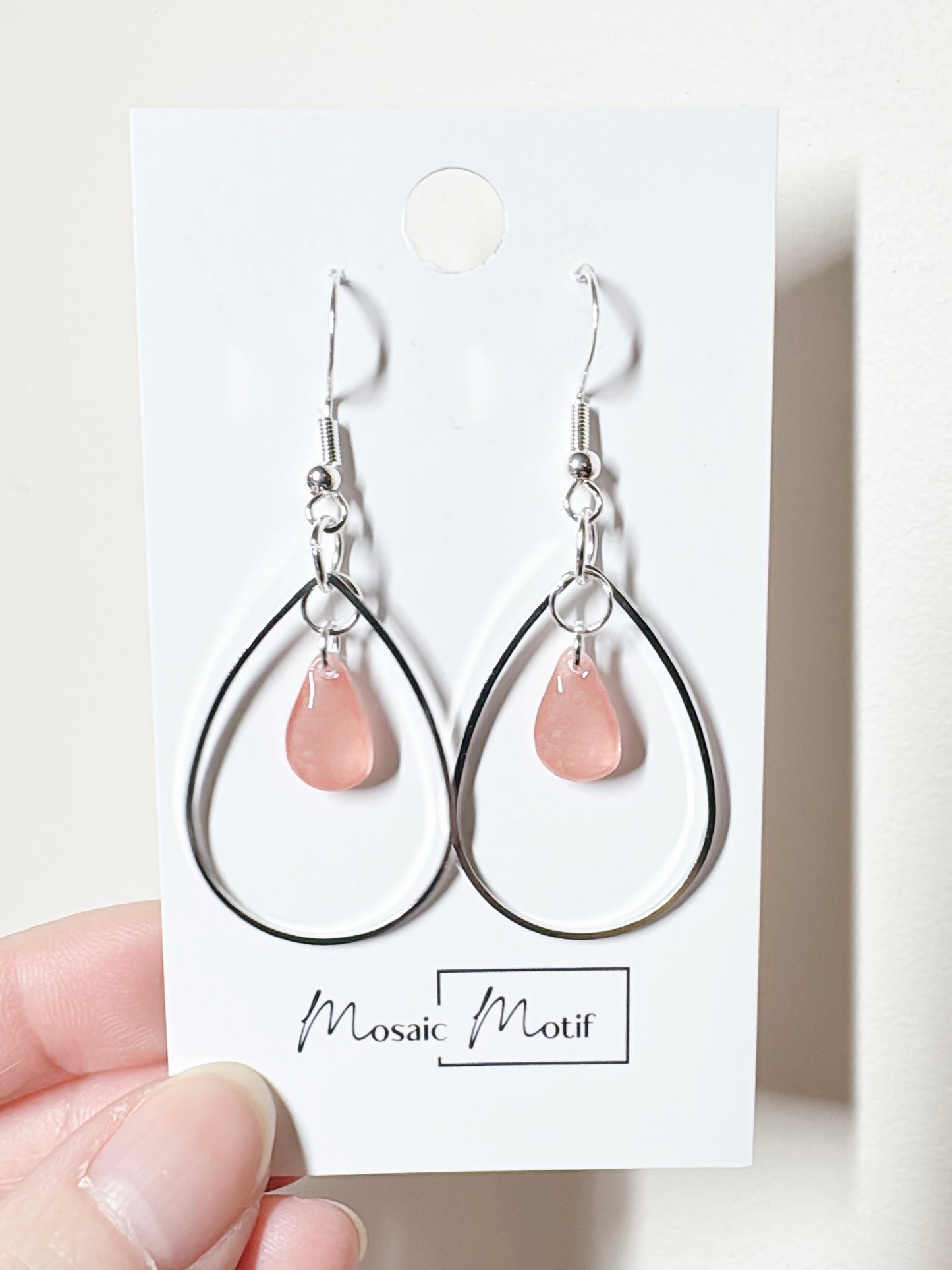 Waterdrop ring dangle (multiple colours)