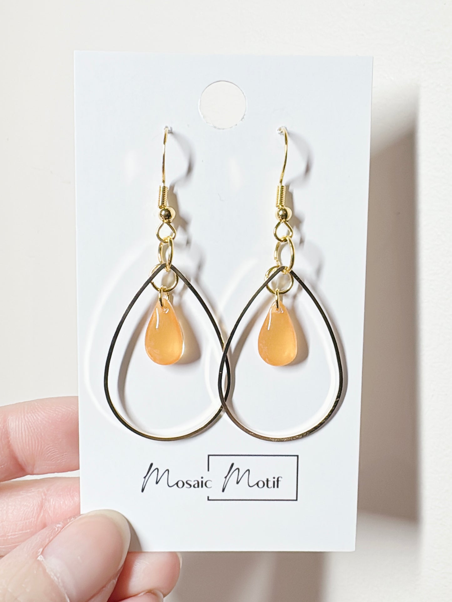 Waterdrop ring dangle (multiple colours)