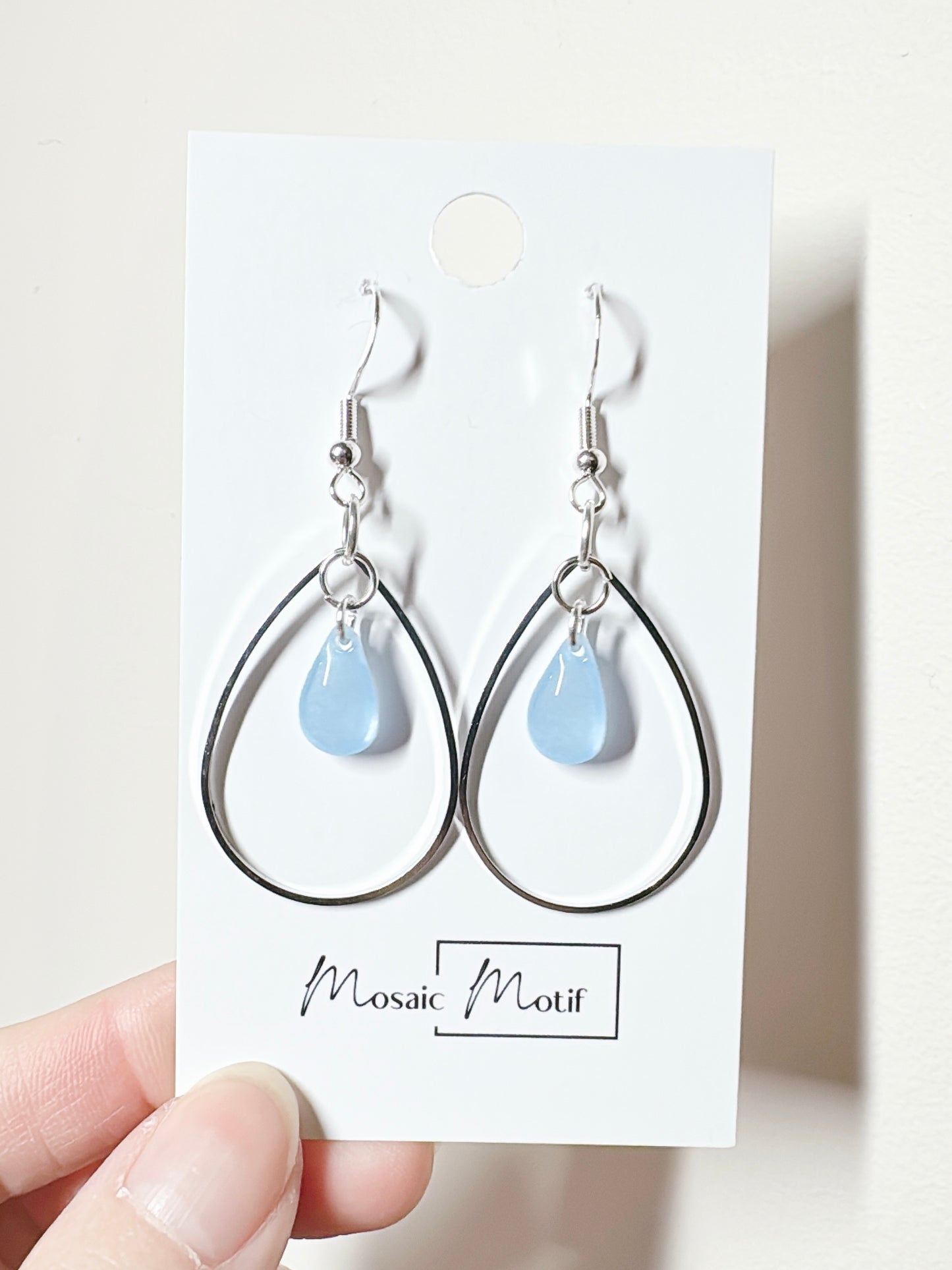 Waterdrop ring dangle (multiple colours)