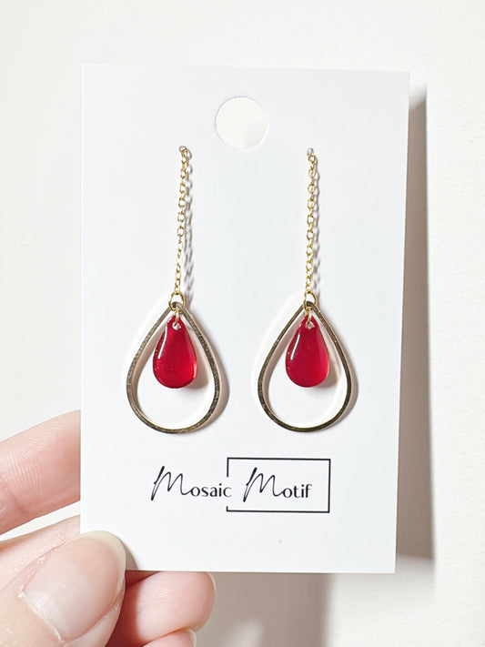 Waterdrop thread dangle (multiple colours)