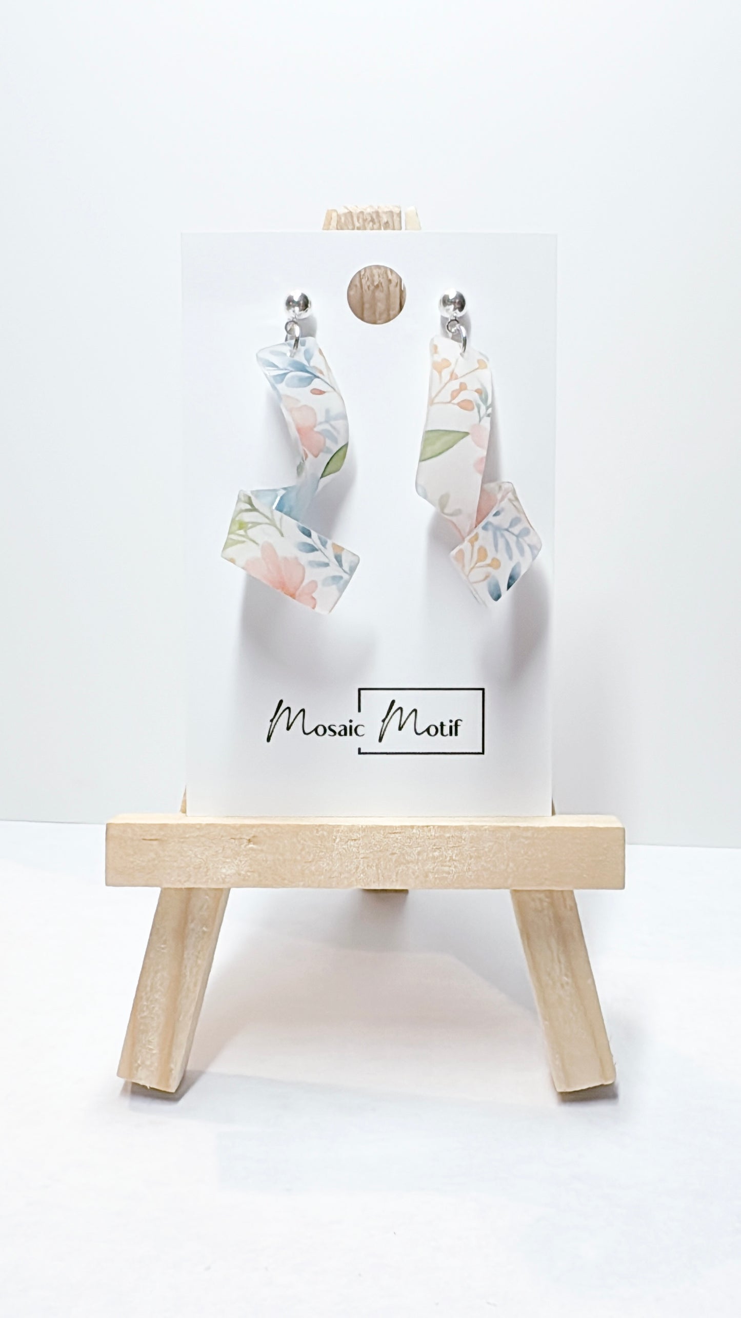 Spiral dangle earrings (Summer)