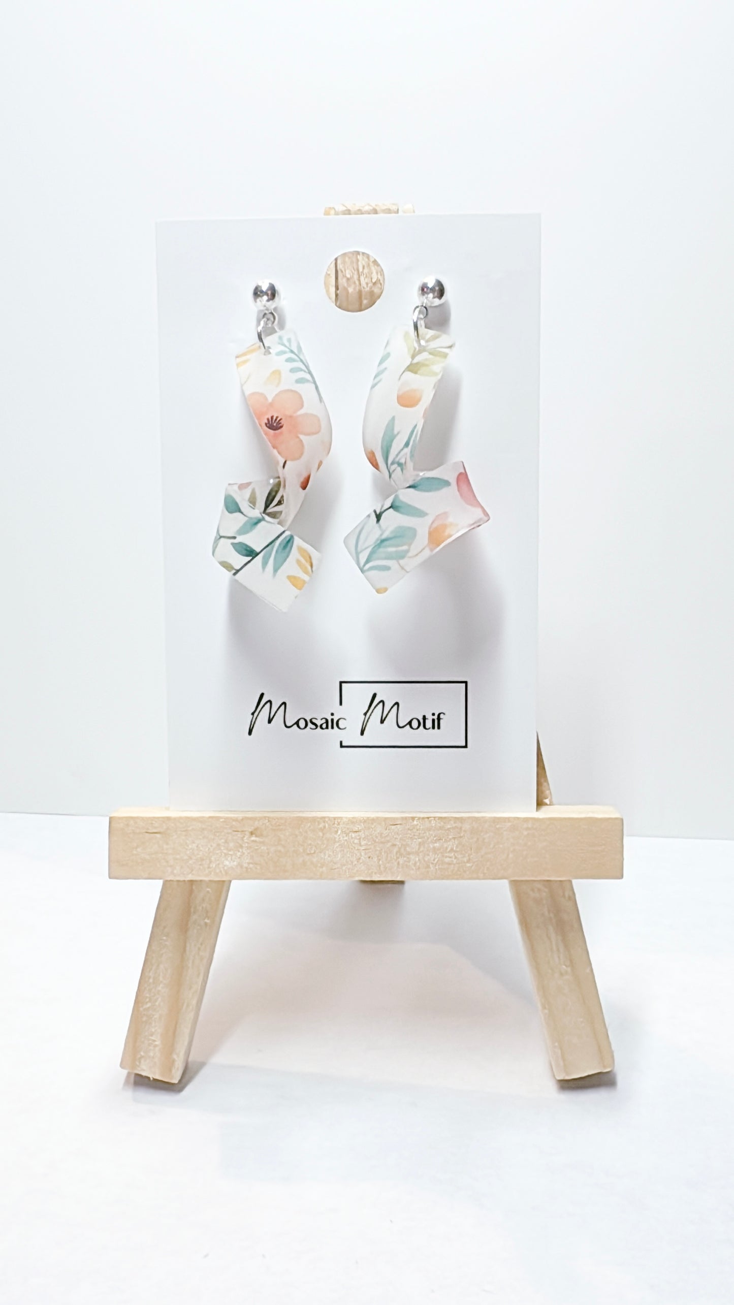 Spiral dangle earrings (Summer)