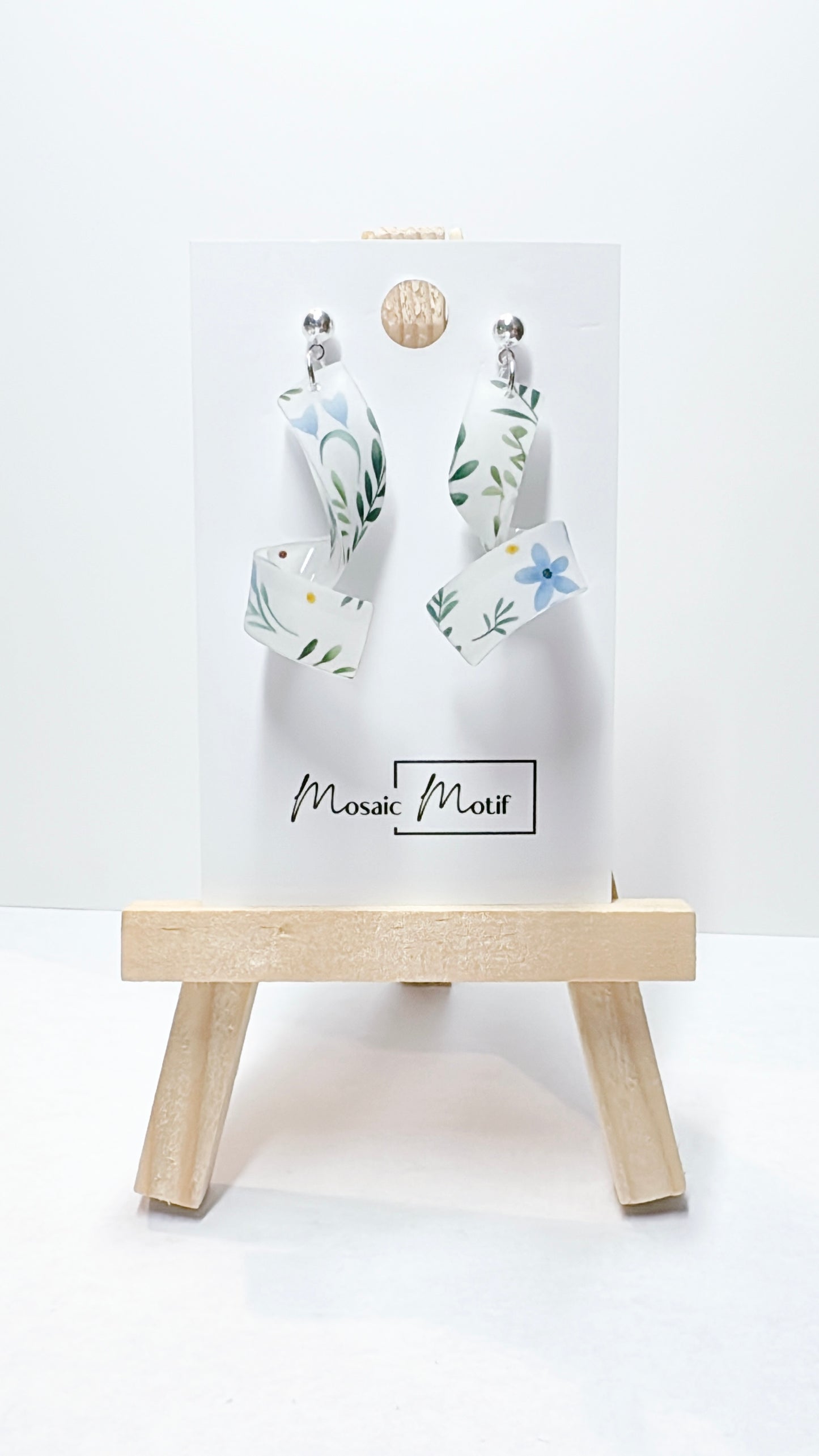 Spiral dangle earrings (Summer)