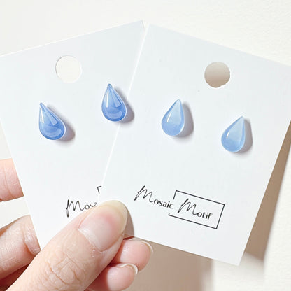 Waterdrop stud earrings