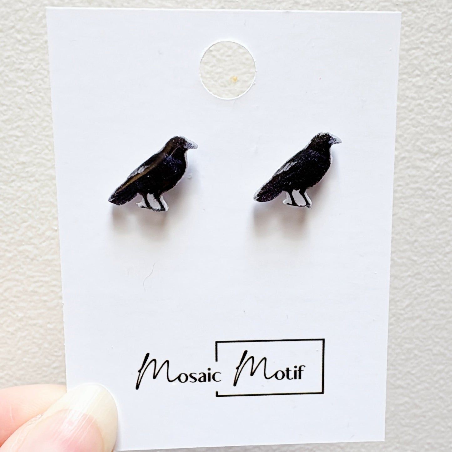 Bird stud earrings