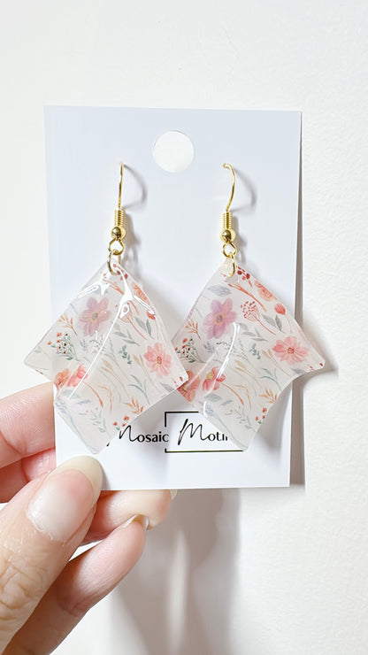 Handkerchief dangle earrings (Summer)