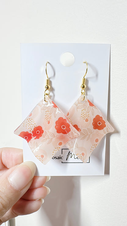 Handkerchief dangle earrings (Summer)