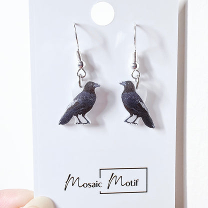 Bird dangle earrings