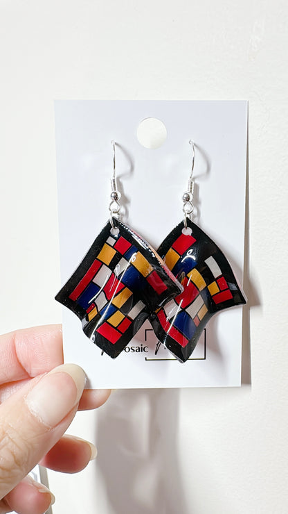 Handkerchief dangle earrings (Vintage)