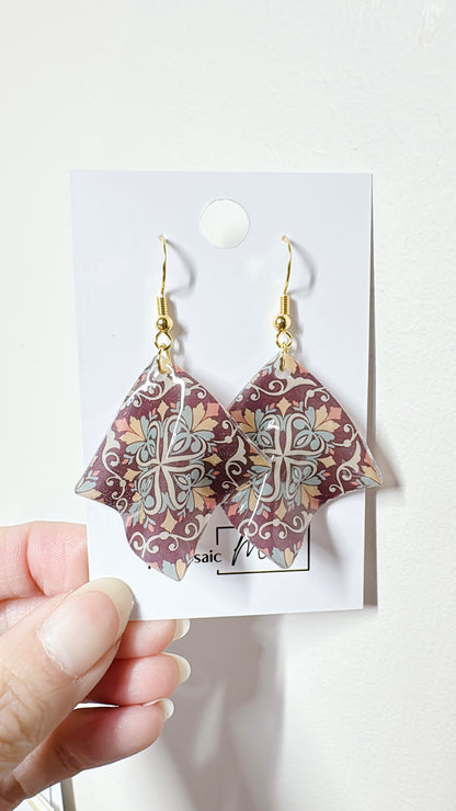 Handkerchief dangle earrings (Vintage)