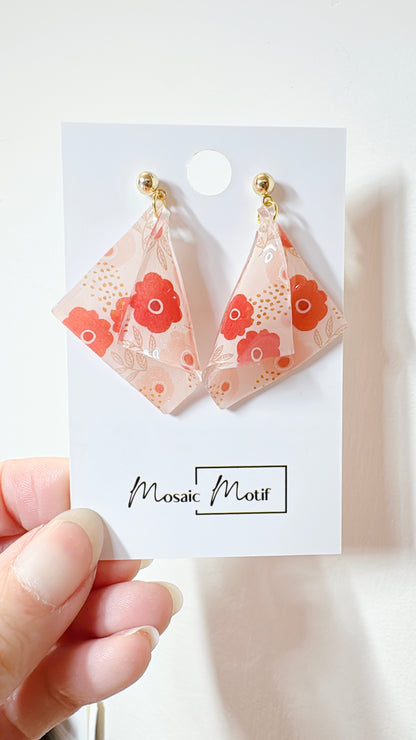 Handkerchief dangle earrings (Summer)